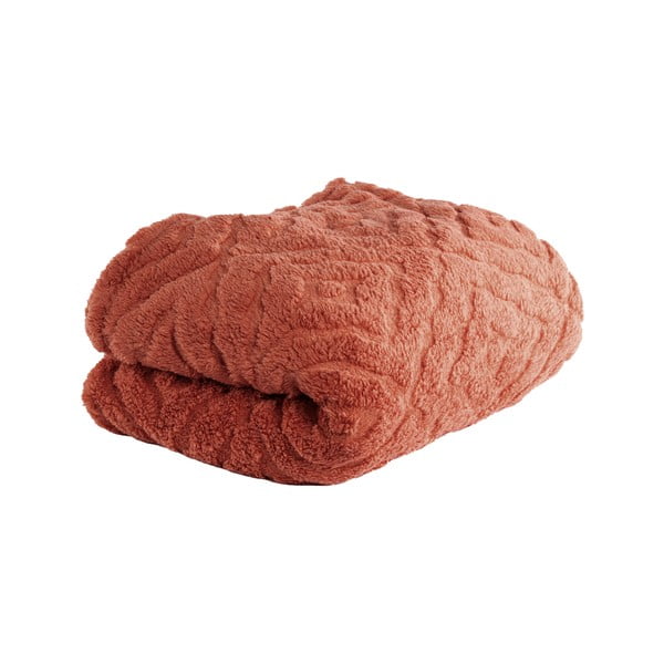 Coperta rossa/arancione in micropile 150x200 cm Rena – Tiseco Home Studio