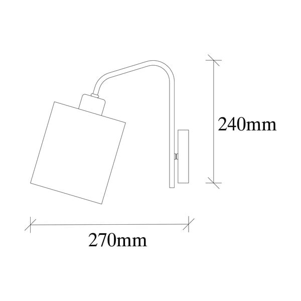 Lampada da parete bianca/argentata Ve – Opviq lights-image-4