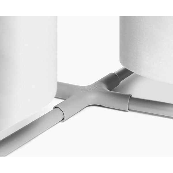 Cesta per il bucato grigio chiaro in tessuto 2x40 l Duo – Joseph Joseph-image-4