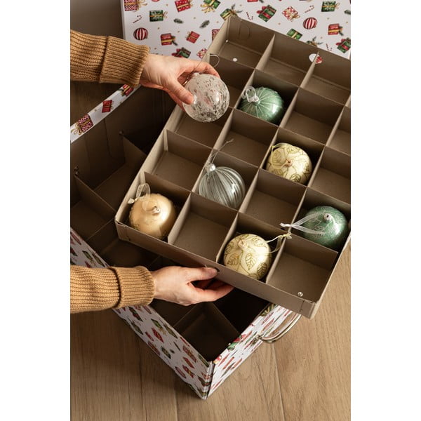 Scatola con coperchio/decorativa in cartone 37x50x15 cm Engla Christmas Storage – Bigso-image-2