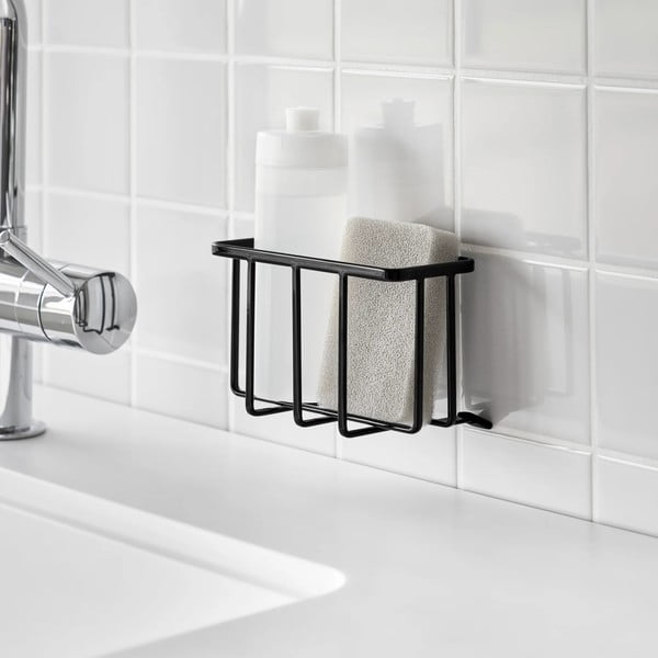 Supporto per detersivo senza foratura nero in metallo Film Hook – YAMAZAKI-image-3