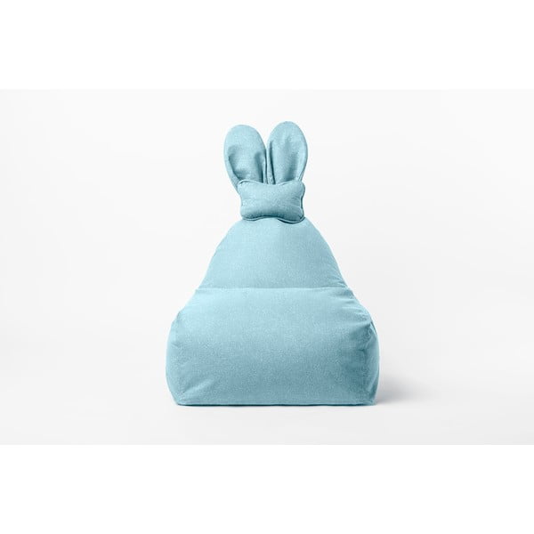 Pouf a sacco per bambini azzurro Funny Bunny – The Brooklyn Kids-image-1