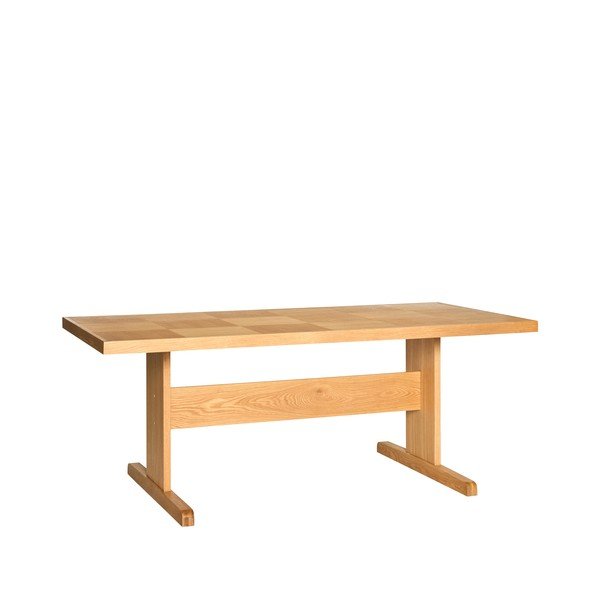 Tavolo da pranzo con effetto rovere 95x195 cm Skak – Hübsch-image-3