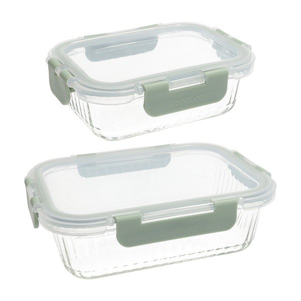 Scatole per alimenti in set 2 pz Optic – Brandani