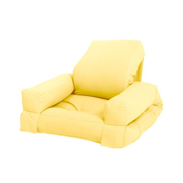 Poltrona relax gialla per bambini Mini Hippo - Karup Design-image-3