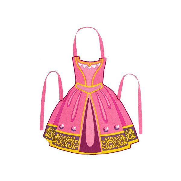 Grembiule per bambini in cotone riciclato Princess - Tiseco Home Studio