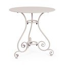 Tavolino da giardino rotondo in acciaio ø 70 cm Etienne – Bizzotto