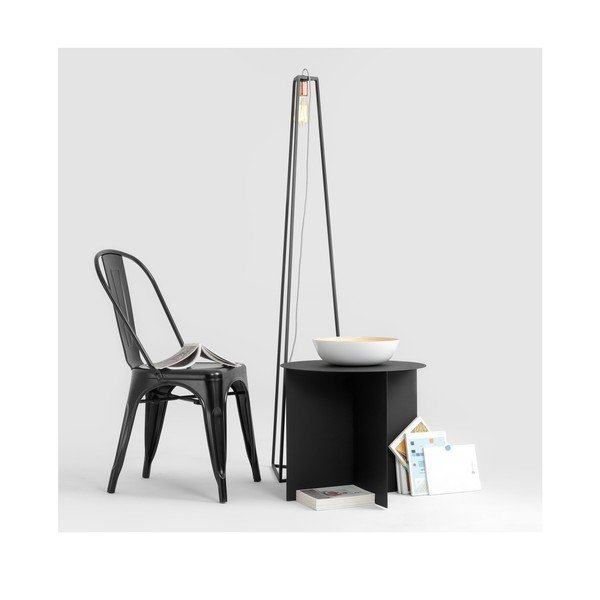 Tavolino nero Custom Form Oli, ⌀ 50 cm - CustomForm-image-1
