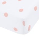 Lenzuolo con angoli bianco e rosa in flanella 135x190 cm Polka Dot – Catherine Lansfield