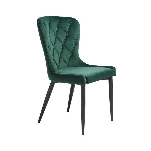 Sedia da pranzo in velluto verde Granby - Unique Furniture