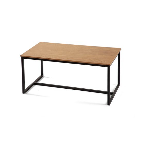Tavolino da salotto di colore naturale con effetto rovere 47x90 cm Norden – Bonami Essentials-image-2