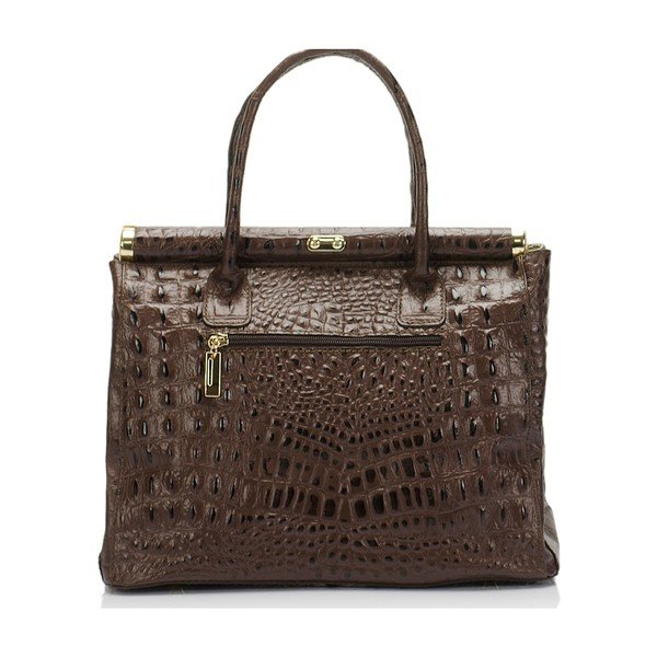 Borsa Lantha in pelle marrone - Lisa Minardi-image-1