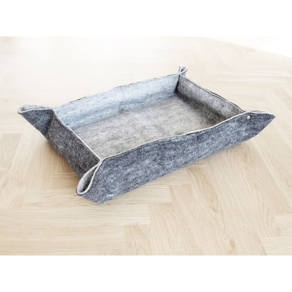 Letto per animali domestici in feltro di lana grigio Felt Pet Mat, 60 x 40 cm - Wooldot