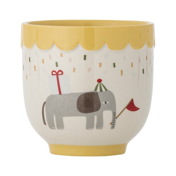 Tazza per bambini gialla e color crema in gres 150 ml Celebrate – Bloomingville Mini-image-2