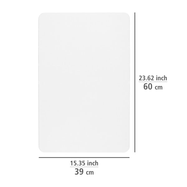 Tappetino da bagno bianco in terra di diatomee 39x60 cm Simi - Wenko-image-4