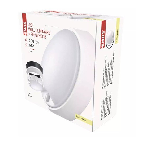 Plafoniera LED nero opaco con sensore di movimento Zuri - EMOS-image-1