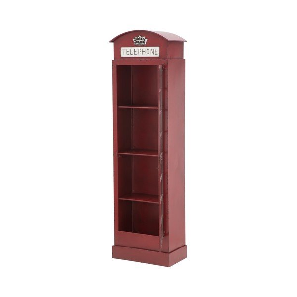 Vetrina in ferro rosso London Telephone Booth, altezza 180 cm - Mauro Ferretti-image-2