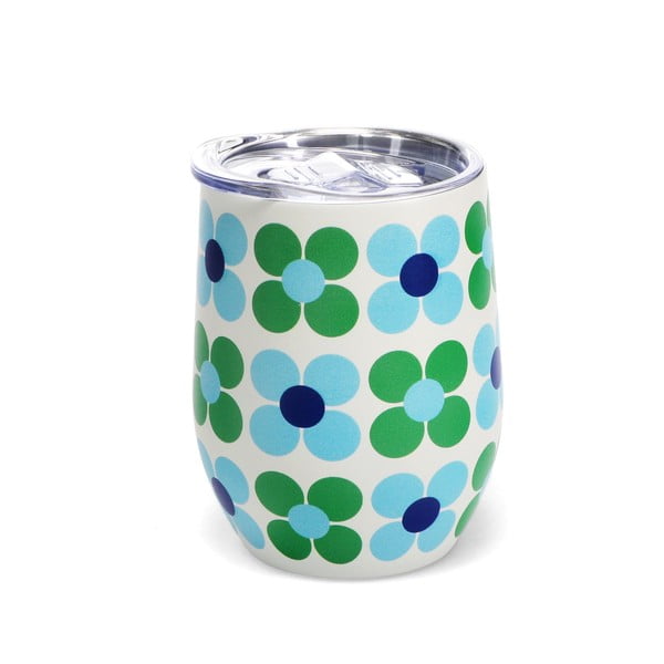 Tazza da viaggio 350 ml Blue and green Daisy - Rex London