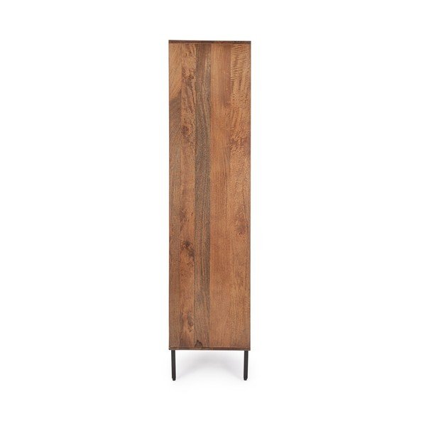 Armadietto di colore naturale in mango massiccio 85x170x40 cm Tadita – Bizzotto-image-2