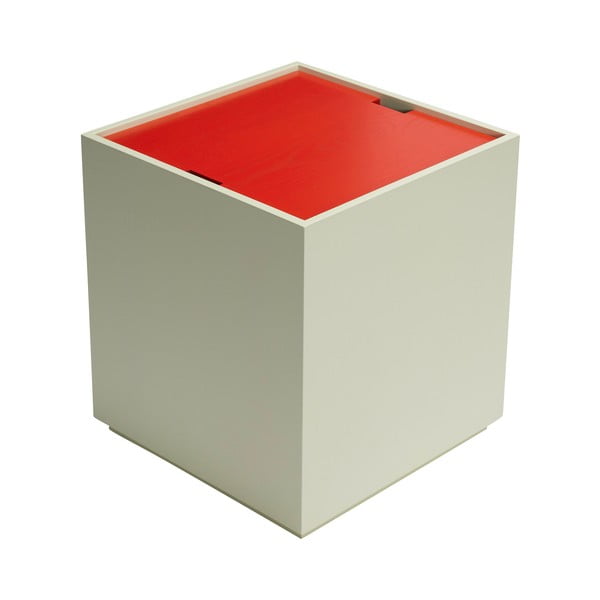 Cassapanca in frassino rosso e verde chiaro 40x45 cm Vault - Hübsch-image-3