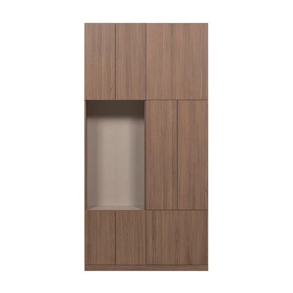Mobile componibile colore naturale scuro 108x215 cm Build – WOOOD