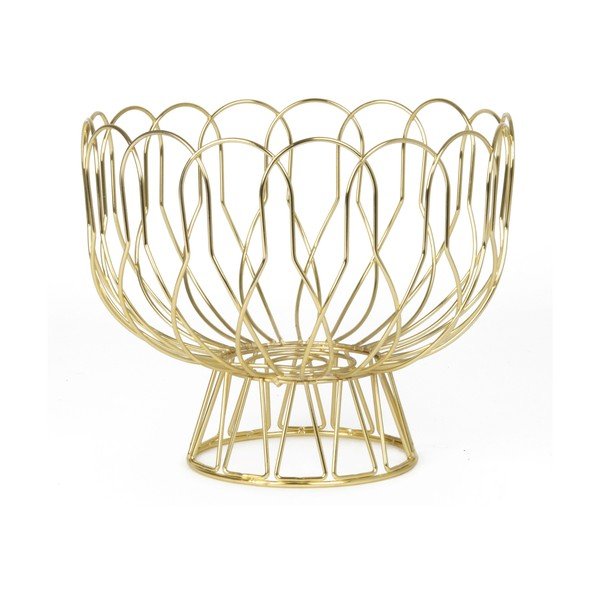 Fruttiera in oro Wired - PT LIVING