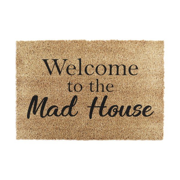 Zerbino in cocco 40x60 cm Welcome to the Mad House - Artsy Doormats