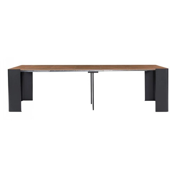 Tavolo consolle nero/di colore naturale 50x110 cm Albane – Bobochic Paris-image-2