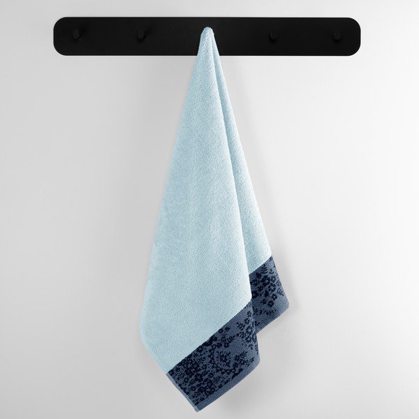 Asciugamano blu in spugna di cotone 70x140 cm Crea - AmeliaHome-image-1