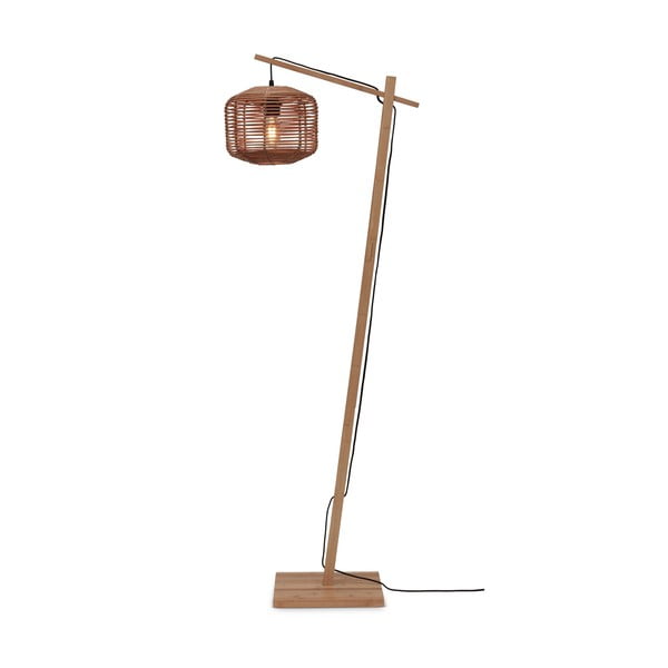 Lampada da terra con paralume in rattan di colore naturale (altezza 150 cm) Tanami - Good&Mojo