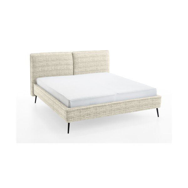 Letto matrimoniale imbottito beige rete non inclusa 180x200 cm Infinity – Meise Möbel