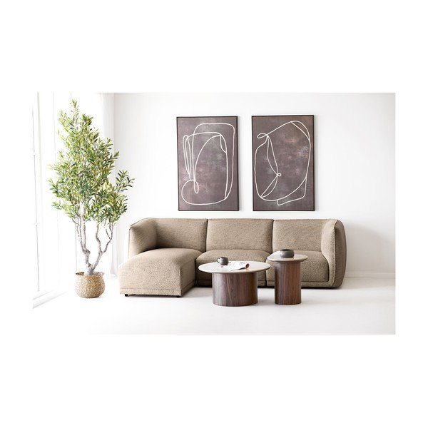 Tavolino rotondo con piano in ceramica ø 45 cm Delphi – House Nordic-image-3