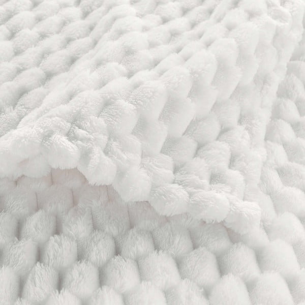Coperta color crema in microflanella 125x150 cm Mini Frosty – douceur d'intérieur-image-3