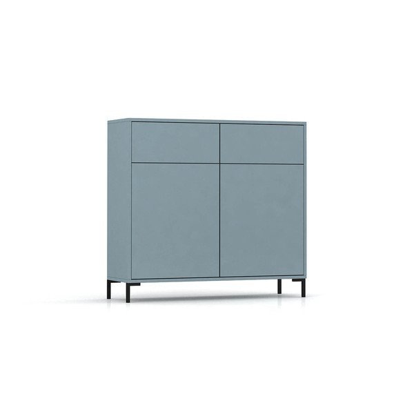 Cassettiera bassa blu chiaro 90x84 cm Wilson - Really Nice Things-image-2