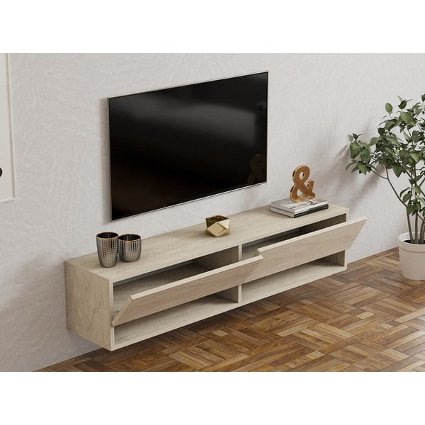 Mobile TV beige 141x31x30 cm Arges - Kalune Design-image-4