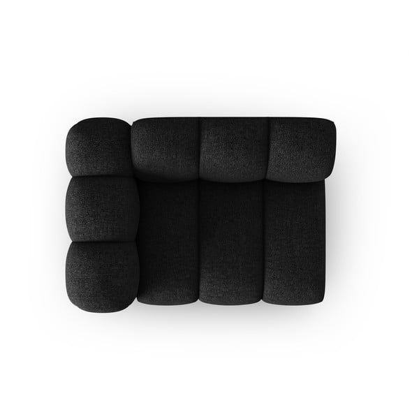 Divano componibile nero/color antracite (con penisola a sinistra) Lupine – Micadoni Home-image-2