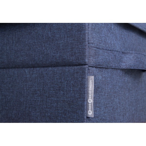 Scatola con coperchio blu in tessuto 40x30x22 cm Soft Storage – Bigso-image-1