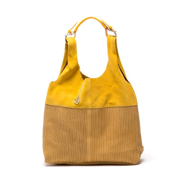Kožená kabelka Mangotti 875 Giallo