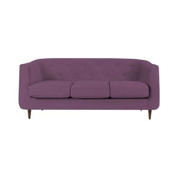 Fialová pohovka Kooko Home Love, 175 cm