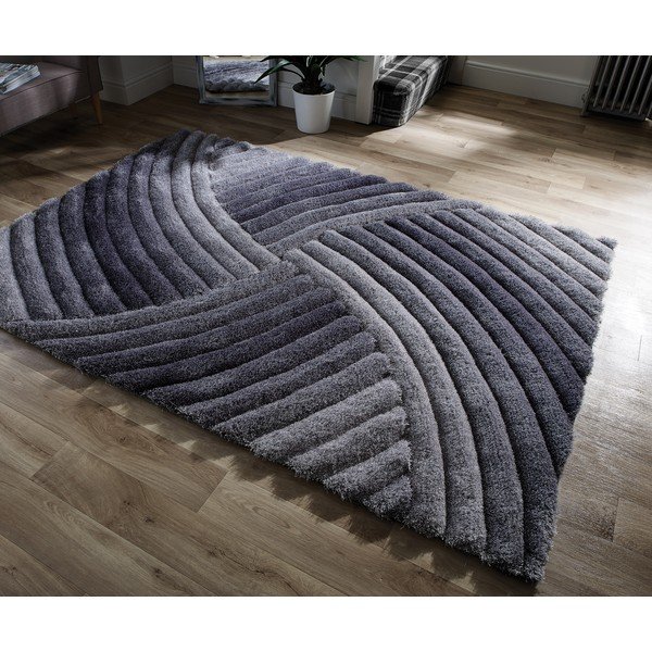 Tappeto grigio , 160 x 230 cm Furrow - Flair Rugs-image-4