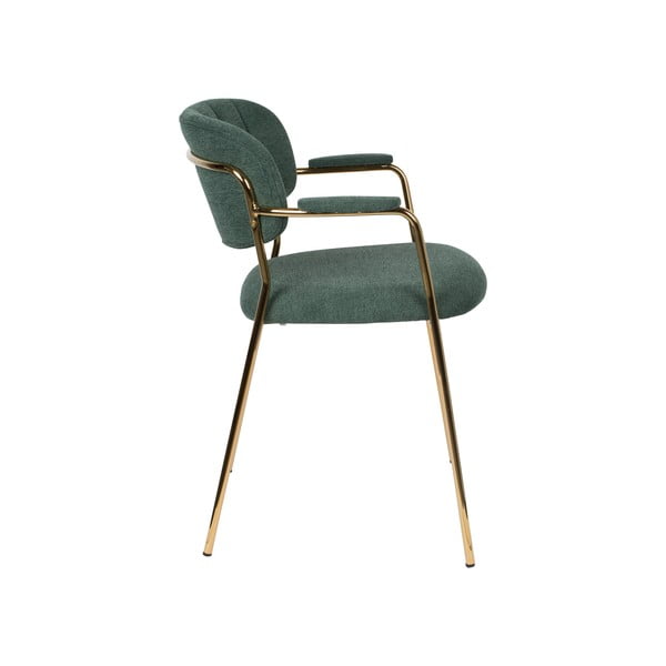 Sedie da pranzo verde scuro in un set di 2 Jolien - White Label-image-3