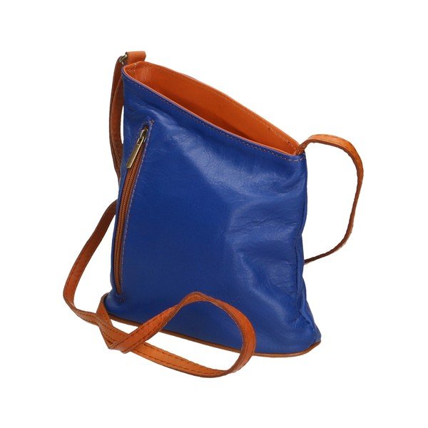 Borsa in pelle blu-marrone Garturo - Chicca Borse-image-4