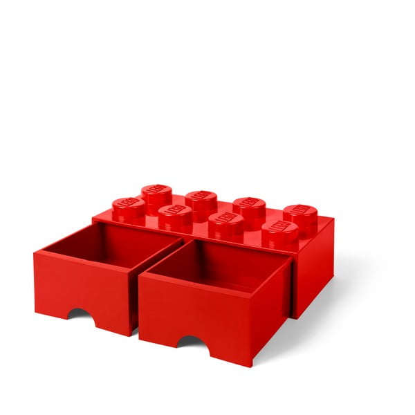 Scatola portaoggetti rossa con due cassetti - LEGO®-image-4
