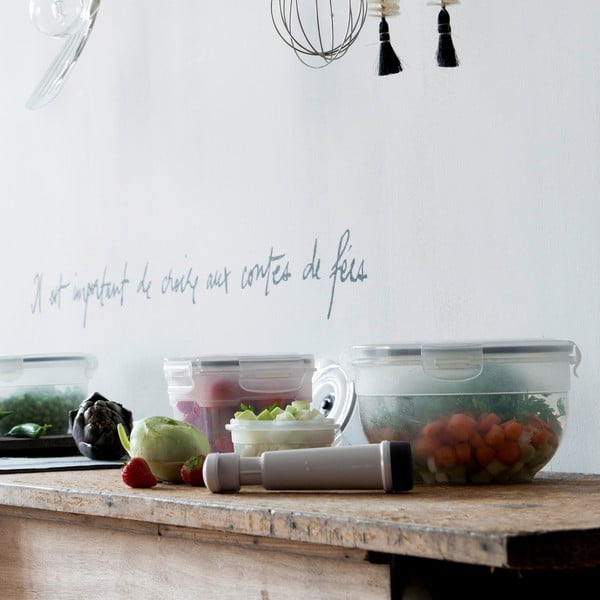 Set di 3 scatole per alimenti e pompa per il vuoto Flavia - Compactor-image-1