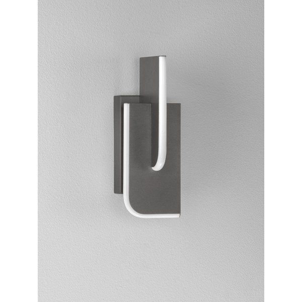Lampada da parete LED grigio chiaro in metallo con intensità regolabile Totem – Nova Luce-image-3