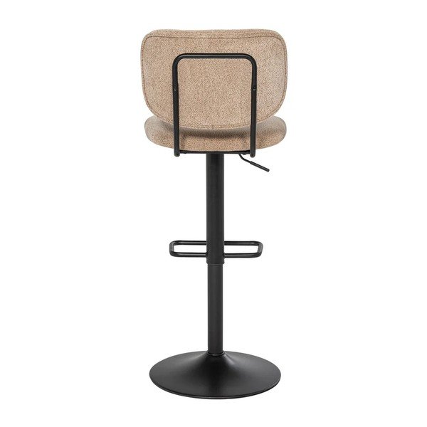 Sgabello da bar beige imbottito con altezza regolabile Brint – WOOOD-image-3