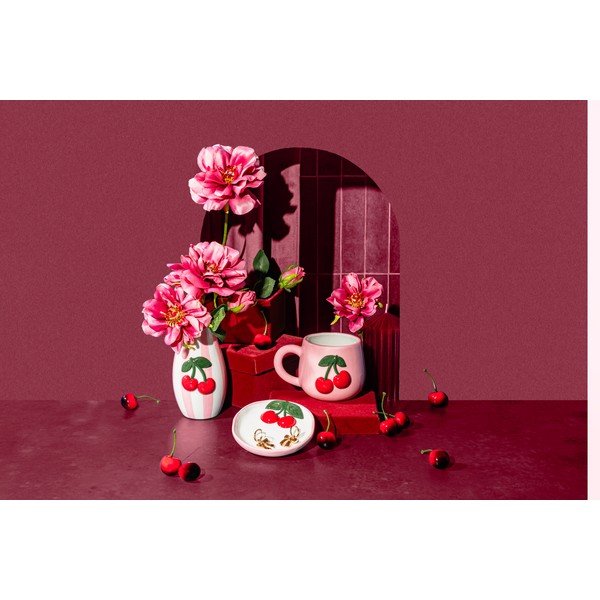 Vaso in dolomite dipinto a mano Cherry – Sass & Belle-image-2
