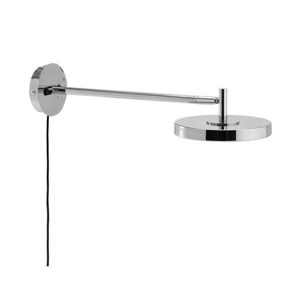 Lampada da parete LED color argento lucido con alimentazione a corrente con struttura flessibile/con intensità regolabile ø 15 cm Asteria Wall Long – UMAGE