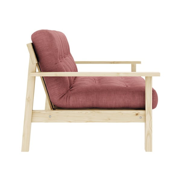 Divano letto in velluto a coste rosa 218 cm Unwind - Karup Design-image-4