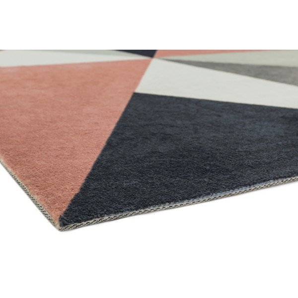 Tappeto rosa e grigio Riley Carisso, 200 x 290 cm - Asiatic Carpets-image-3